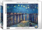 Пазл для взрослых Eurographics 1000 деталей: Звездная ночь над Роной (Fine Art Masterpieces)
