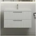 Тумба под раковину в ванную 80 подвесная без раковины аквакрафт Bella Премиум белая