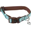 Ошейник для собак DOOG Benji, коричнево - голубой зигзаг, L, 42-62см (Австралия)