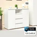 Комод для одежды Нонтон Ирма, белый, 120.2x46x95.8 см