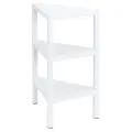 Этажерка угловая напольная NATURE, белый, 33х33х72,5 см, прочный пластик
