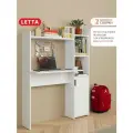 Письменный стол Letta Хочу в школу!, ЛДСП, универсальный, классический стиль, белый, 109x40x139 см