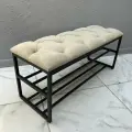 Банкетка в прихожую для обуви 100х35х45 см STEEL MEBEL (БПЧ-К2)