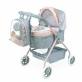 Коляска для кукол люлька с сумкой DeCuevas Toys, высота ручки 56 см, серия Коко 86080