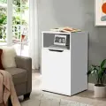 Тумба прикроватная № 310 белая Ш40*В75*Г50, дверь универсальная (левая/правая)