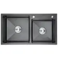 Кухонная мойка из нержавеющей стали Gerhans RK37843B-S (780х430 мм) с PVD покрытием