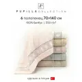 Набор полотенец для ванной 6 шт. Pupilla LOVE, махра, 100% бамбук, 70х140 см