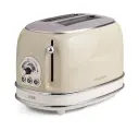 Тостер Аriete Vintage, на 2 ломтика, 6 степеней поджаривания, нагрев и разморозка, бежевый
