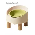 Миска для домашних животных на высоких ножках,18.7cmX18.7cmX17cm