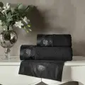 Набор махровых полотенец Tivolyo Home Grant Siyah (3 предмета)