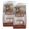 Деревенские лакомства холистик премьер для взрослых собак средних и крупных пород с говядиной и рис 18 + 18 кг
