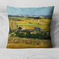 Подушка декоративная Жатва. Долина Ла-Кро Ван Гог 40х40 велюр