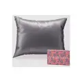 Наволочка шелковая ASSORO 50х70 графит / плотность 22 момми