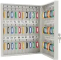 Шкафчик для ключей AIKO Key-60, 60шт ключ, 60 брелков, металл, серый [s183ch012000]
