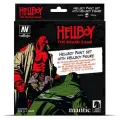 Набор красок Vallejo MODEL COLOR SET: Hellboy Paint Set + пластиковая миниатюра