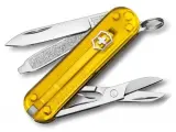 Нож-брелок VICTORINOX Classic SD Colors Tuscan Sun, 58 мм, 7 функций, полупрозрачный жёлтый