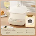 Умная яйцеварка, компактная многофункциональная пароварка для яиц, яйцеварка для общежития и домашнего использования,