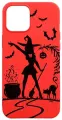 Силиконовый чехол на Apple iPhone 12 Pro Max / Эпл Айфон 12 Про Макс с рисунком Witch and Boiler Soft Touch красный