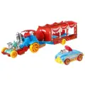 Эвакуатор Hot Wheels Трейлер BDW51 1:64, 19 см, Car-Nival Steamer красный2 шт.