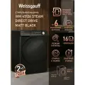Cтиральная машина с прямым приводом, инвертором и паром Weissgauff WM 45126 Steam Direct Drive Matt Black, Загрузка 6 кг