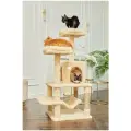 Домик для кошки с когтеточкой недорогой Комфорт Х игровой комплекс для кошек с гамаком, с лежаком, с игрушкой