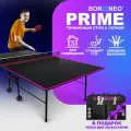 Теннисный стол Bor Neo PRIME, черный, складной, для дома, с колесами