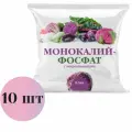 Удобрение 10 упаковок по 0.5 кг, фосфорно-калийное водорастворимое комплексное минеральное удобрение. Средство предназначено для жидких корневых и некорневых подкормок