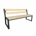 Скамейка Верес-2. 1,6м. На прочном каркасе. Доски без покраски. Семь Слонов.