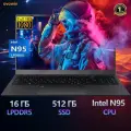 Ноутбук N95，15.6' Легкий Ноутбук с Отпечатком, Подсветкой ，SSD 512 ГБ, Intel HD Graphics 600, Черный