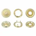 Кнопки для одежды трикотажные (кольцо) 9,5 мм, 1400 шт, металлические, NEW STAR (золото)