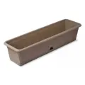 Ящик для цветов Martika Сиена с поддоном, 20.5л, 22.8x81x17.5 см, серый