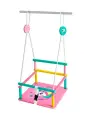 Moby Kids Качели детские деревянные с рисунком Комета розовый 962262 с 3 лет