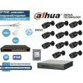 Полный готовый DAHUA комплект видеонаблюдения на 11 камер 4мП (KITD11IP100B4MP_HDD500Gb)