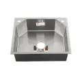 FABIA PROFI Мойка врезная 60х50см толщ.-3,0 х 0,8мм + большой сифон + корзина 60503LR*