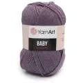 Пряжа Yarnart Baby пыльная сирень (852), 100%акрил, 150м, 50г, 5шт