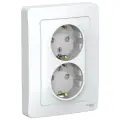 Розетка 2-м СП Blanca 16А IP20 250В с заземл. защ. шторки бел. SchE, SCHNEIDER ELECTRIC BLNRS001121 (1 шт.)