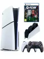 Игровая приставка Sony PlayStation 5 Slim, с дисководом, 1 ТБ, 2й геймпад камуфляжный, зарядная станция, Fifa 26