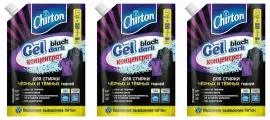 Chirton Гель-концентрат для стирки чёрных и темных тканей Gel black dark, 750 мл, 3 шт