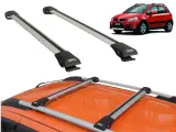 Багажник на рейлинги Suzuki SX4 (2007-2013, hatchback), Turtle Shark, серебристый цвет