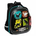 Ранец для первоклассника Grizzly анатомическая спинка, c брелком, для мальчиков, Dino, 36х28х20 см (RAz-387-6 1)