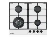 Газовая варочная панель ILVITO IPG FERNANDA 6GW BB, WOK-конфорка, газ-контроль, 60 см, варочная панель газовая