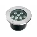 Светодиодный тротуарный (грунтовый) светильник FERON SP2803 9LED, 3000К ,10W, AC12V 160xH90mm, вн. диаметр:110mm, IP67 48469