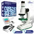 Микроскоп детский школьный Give Creative с набором для исследования и опытов, 3 режима увеличения