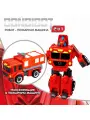 Трансформер-конструктор с отвёрткой, 2в1 BONDIBOT Bondibon, пожарная машина-робот