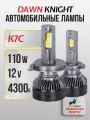 K7C D serias (D1/D2/D3/D4) светодиодные авто лампы 4300K DAWNKNIGHT 110W/12v 2шт в компл.