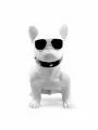 Музыкальная беспроводная Bluetooth колонка Собака 35 см, DOG BULDOG CH-M11. . Прекрасное качество звука. Блютуз, USB, microUSB, FM радио. . Белая
