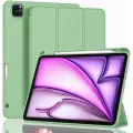 Чехол для планшета Apple iPad Air 13 M2 (2024), iPad Pro 12.9 (2022, 2021, 2020), держатель для стилуса, салатовый