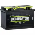Аккумулятор DOMINATOR 6 СТ 75 Ач 1 L, 750 А ССА, прямая полярность для автомобилей легковых и грузовых кальциевая технология