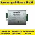 Усилитель для RGB ленты 24А 4L-AMPL-24A-RGB 3CH 12-24V