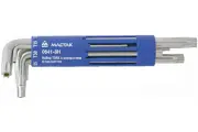 Набор Г-образных ключей TORX с отверстием Т10-Т50, 8шт мастак 0641-8HB